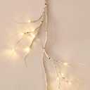 LITBLOOM Lighted Birch Garland 6FT 48 LED Battery Operated with Timer Pre-lit Twig Vine Lights for Christmas Fireplace Mantle Table Decoration Indoor Outdoor