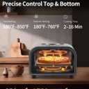 Countertop Electric Pizza Oven, 850°F, 6 Presets with DIY, Black