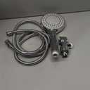 FASDUNT Shower Head with Handheld, High Pressure Handheld Shower Head with 80" Extra Long Stainless Steel Hose & Adjustable Bracket, Showerhead with ON/OFF Switch for Pets Bath (Premium Chrome)