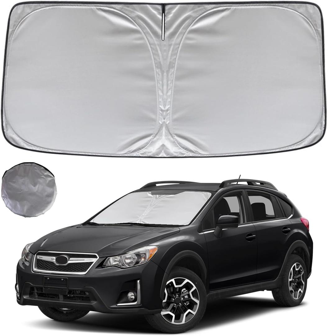 KAYZT Windshield Sun Shade for 2013-2017 Subaru Crosstrek SUV Foldable Sunshade Front Window Custom Fit Car Accessories
