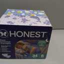 The Honest Company Comfort Dry Overnight Diapers, Up to 12 Hours Protection, Hypoallergenic, Fragrance-Free, Cozy Cloud + Star Signs, Club Box Size 6 (35+ lbs), 34 Count