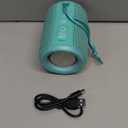 LENRUE Small Portable Bluetooth Speaker with Lights, TWS Stereo Surround Sound, Type C Powered, Bluetooth 5.3, TF Card Input, Wireless for Outdoor Home, Coolest Gifts (Green)