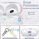 2 x Flower Case for Airpods 3 Lovely Floral Aesthetic Cover Compatible with Air Pods 3rd Generation (2021) Shell for Girls