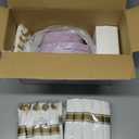 Liacere 350PCS Purple Plastic Plates - Disposable Lavender Plates 50guest Plastic Dinnerware include 100Light purple Plates,50Pack Pre Rolled Napkins Silverware 50Cups for Valentines DayEaster Day