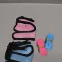 SATINIOR 2 Pieces Bunny Rabbit Harness with Leash Cute Adjustable Buckle Breathable Mesh Vest for Kitten Puppy Small Pets Animal Walking Accessories (Blue, Pink)
