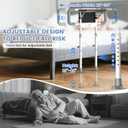 Bed Rails for Elderly Adults Safety with Foldable Side Table, ASTM Approved Adjustable Bed Assist Rail for Seniors, Non-Slip Handle, Storage Pocket, Fits Twin/Full/Queen/King