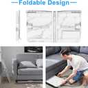 HETTHI Laptop Bed Desk, Adjustable Laptop Lap Desk with Drawer, X-Large Foldable Bed Table Tray for Bed Couch Floor Desk Writing Working Reading Eating Painting (Marble, 23.6"15.7")
