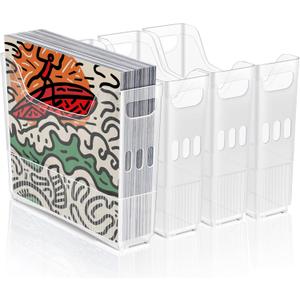 dndsim 4PCS 12x12 Paper Storage, Scrapbook Paper Storage, 12x12 paper storage organizer,for Holding scrapbook organizer, Card Stock