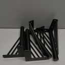 Osring 8 Inch Furniture Leg Black Triangle Shaped Hairpin Furniture Table Feet 4pcs, Heavy Duty Metal Coffee Table Legs for Sofa Dresser Cabinet