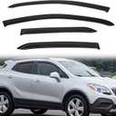 Rain Guards Compatible with 2013-2022 Buick Encore/Chevy Trax Tape-On Side Window Visor Wind Deflector Vent Visors Car Accessories 4pcs