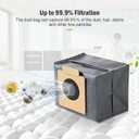 Pure Realm12 Pack Replacement Dust bags Compatible With Eufy Clean X8 Pro X10 Pro Omni Robot Vacuum Self-Empty StationLarge Capacity Disposable Replacement dust Bag Accessory