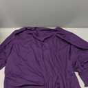 Rapbin Womens Plus Size Tops 3/4 Sleeve Blouses Shirts Casual V Neck Loose Tunic Tops , 4XL (Purple)