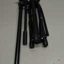 Microphone Stand with IPAD Clip, Floor Foldable Mic Stand with Phone Clip,Heavy Duty Tripod Boom Arm with 2 Mic Clips and Carrying Bag for Singing Karaoke Stage