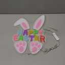 Happy Easter Neon Signs for Wall Decor, LED Bunny Egg Neon Light with USB Dimmable, Glowing Decor for Easter Party, Church, Kids Room, Home & Friend Gifts