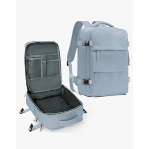 coowoz Travel Backpack For Women Men,Carry On Backpack,Hiking Backpack Waterproof Outdoor Sports Rucksack Casual Daypack travel essentials（Gray Blue）