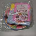 Ice Cream Plates and Napkins (100 PCS) Ice Cream Napkins, IceCream Paper Birthday Party Plates  IceCream Birthday Party Supplies for Girls  Summer Sweets & Popsicle Themed Tableware Set