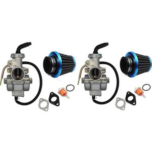 PZ20 Carburetor for Taotao NST SunL Kazuma Baja 50cc 70cc 90cc 110cc 125cc Chinese Quad 4 Stroke ATV Go Kart Dirt Bike Honda CRF50F CRF80F (2Set)
