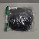 REORIA Women's Trendy Sexy Crew Neck Thumbholes Long Sleeve Sheer Mesh Going Out Bodysuit Tops (Black, Size XL)