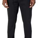 Amazon Essentials Men's Slim-Fit Wrinkle-Resistant Flat-Front Stretch Chino Pant (28W x 32L, Black)