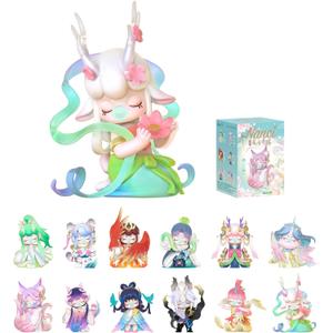 ROBOTIME Blind Box 1PC Surprise Action Figure Collectible Kawaii Figures Random Art Toys Hot Cute Figure Dolls Creative Gifts (Oriental Mythological Creatures)(3.45 inches)