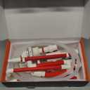 hygger Aquarium Overflow Filter with Waste Collection Separator, External Hanging Filter Accessory, Fish Tank Siphon Filtration System for Saltwater Freshwater Tank Greater Than 15 in Height, Red