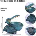 Pelican Key Holder Statues,Fun Animal Hippo Candy Dish,Candy Dish for Office Desk Unique,Modern Key Holder for Pelican Figurine,Suitability Desk candy bowl and Entry Table Decor Items((Green