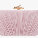 Freie Liebe Clutch Purses for Women Evening Bag Pleated Clutch Bag with Chain for Wedding Party