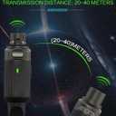 Ulumac Aroma Wireless XLR Transmitter and Receiver, Professional UHF Wireless Microphone System for Stable Transmission, 7-Channel, 130ft Range, Mic Adapter for Dynamic Mic/Audio Mixer/PA/Church, ARC2