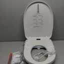 Bidet Toilet Seat, Electric Heated Toilet Seat Elongated with Instant Warm Water & Dryer, Rear and Feminine Washing, Self-Clean Nozzle, Slow Close Lid, Wireless Remote,Night Light