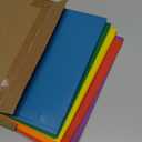 Amazon Basics Heavy Duty Plastic Folders with 2 Pockets for Letter Size Paper, Assorted Colors, Pack of 6