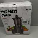 Juicer Machines with 5.8" Large Feed Chute, Cold Press Juicer for Whole Vegetables and Fruits 400W, Slow Masticating juicer Easy to Clean Juice Extractor Machine High Juice Yield