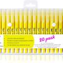 Mr. Pen- Gel Highlighters, 20 Pack, Fluorescent Yellow, Bible Highlighters for Bibles That Do Not Bleed