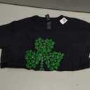 Cat Paw Print St Patrick's Day Shamrock Men Women Kids T-Shirt, Small