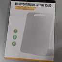 Titanium Cutting Boards for Kitchen [Set of 3], Double Sided Pure Titanium Cutting Board | Easy to Clean | Dishwasher Safe | Food-Grade Raw & Cooked Foods or Outdoor Camping Chopping Board (Silver)