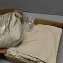 Amazon Basics Lightweight Super Soft, Breathable Easy Care Microfiber 4 Piece Bed Sheet Set with 14-Inch Deep Pockets, Queen, Beige, Solid