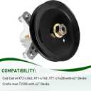 618-09259 Mower Spindle Assembly, Compatible with Cub Cad et XT2-LX42 XT1-LT42 XT1-LT42B, Crafts man T2200 with 42" Decks, Replacement for 618P09259 810-CSP2496N, Grey