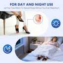 2PCS Bunion Corrector for Women & Men Big Toe Straightener with Splint & Anti Slip Gel Cushion Pads for Bunion Correction Hallux Valgus Pain Relief, Comfortable & Breathable for Day/Night Support, Washable