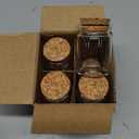 8 pcs 35ml Small Glass Bottles with Cork Stopper Christmas Ornaments,Wishing Bottle 37x50mm(1.46x1.97inch)