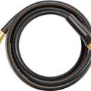Giraffe Tools Leader Hose 10ft x 5/8'', Short Water Hose Heavy Duty, Lightweight, Flexible Hybrid Hose with Swivel Handle, Male to Female Fittings (Black)