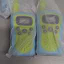 Amazon Basics Kids Walkie Talkie Set, Range Extending Set of 2, for Camping or Birthday Toys, Green and Blue