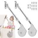 2 Pack | Soft Close Hinges for Toy Boxes, Wooden Chests, Cedar Storage, Trunks & Benches | Tension Adjustable Slow Down Chest Hinges | Also for Lift up Flip Doors.