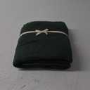 PURE ERA Jersey Knit Duvet Cover Set 100% T-Shirt Cotton Super Soft Comfy 3pc Bedding Set with Zipper Closure (Solid Forest Green, Queen, 90"X90")