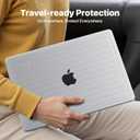 Soonjet TravelArmor for MacBook Pro 14 inch Case | M5 M4 M3 M2 M1 Pro/Max 2026 2025-2021 | Anti-Cracking Tech | 360° Defense Upgrade | Protective Hard Shell Laptop Cover | Frosted Clear