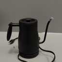 Bodum 34oz Bistro Gooseneck Electric Water Kettle, Pour Over Coffee & Tea, Stainless Steel, Matte Black