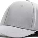 Short Brim Stretch Fitted Baseball Caps Men's Solid Structured Full Closed Cap Curved Brim Elastic Closed Back Hat K272