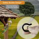 Black Screw Hooks with Safety Lock 2.3" Rustproof Metal Ceiling Hooks for Hanging Plants, Baskets,String Lights & Outdoor Decor, 40LB Capacity (40, Black)