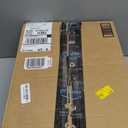 BTP Wood Tripod Floor Lamp, Farmhouse Shelf Wooden Standing light Drum Shade for Living Room, Bedroom, Office, Footswitch,ETL Listed/Brown Wood Color, 3 Color Temparature LED Bulb Include