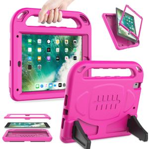LEDNICEKER Kids Case for iPad 9.7 2018/2017 & iPad Air 2 - Built-in Screen Protector Shockproof Handle Friendly Foldable Stand Kids Case for iPad 9.7 2017/2018 (ipad 5&6) & iPad Air 2 2014 - Rose