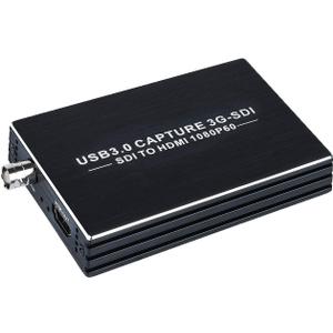 Groza SDI Capture Card USB 3.0, SDI to USB 3.0 with HDMI Loopout, 1080P 60Fps SDI HDMI Video Audio Capture for Game Streaming Video Recording for Windows, Linux, OS X