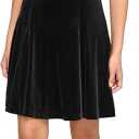 Kensie Women's Velvet Off The Shoulder Fit & Flare Mini Dress, Size 12